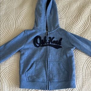OshKosh B'gosh Toddler Boy Heather Blue Zip-Up Hoodie
